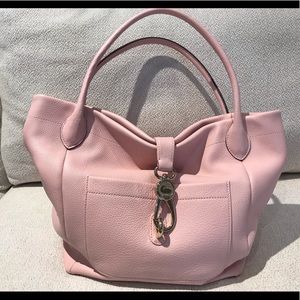 Dooney & Bourke Belvedere Logo Lock Tote Blush